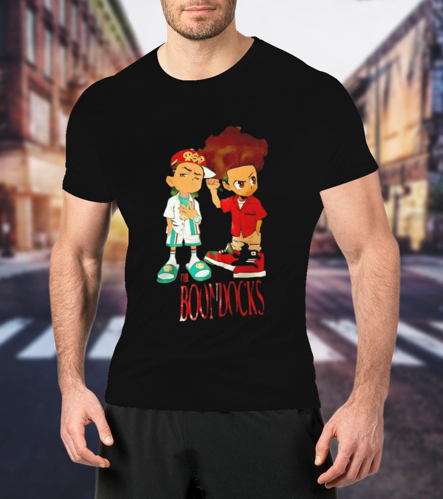 The Boondocks Riley And Huey Freeman Characters By Aaron McGruder T-Shirt