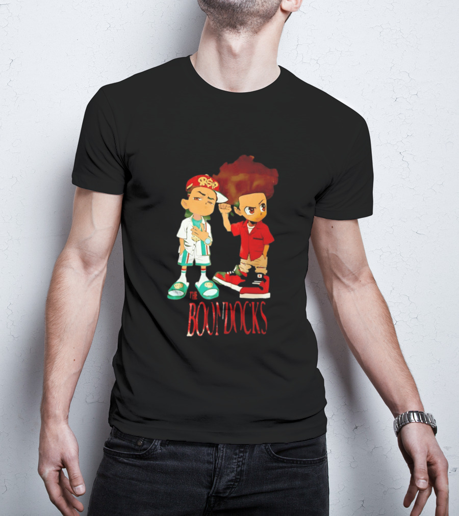 The Boondocks Riley And Huey Freeman Characters By Aaron McGruder T-Shirt