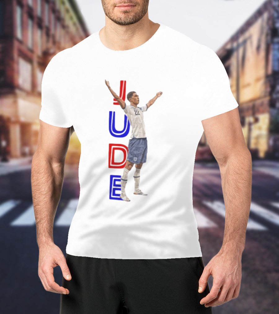Jude Bellingham No 22 England National Football Team Victory Celebration T-Shirt
