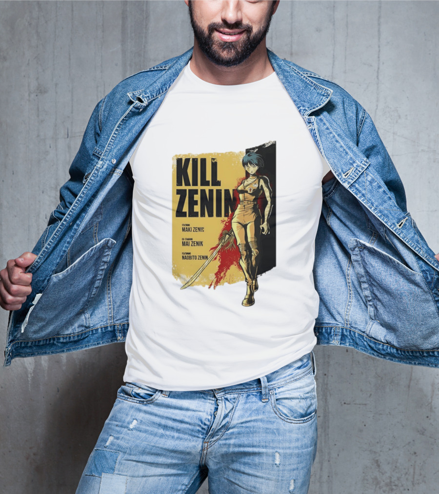 Kill Zenin Maki Mai Naobito Characters Anime T-Shirt