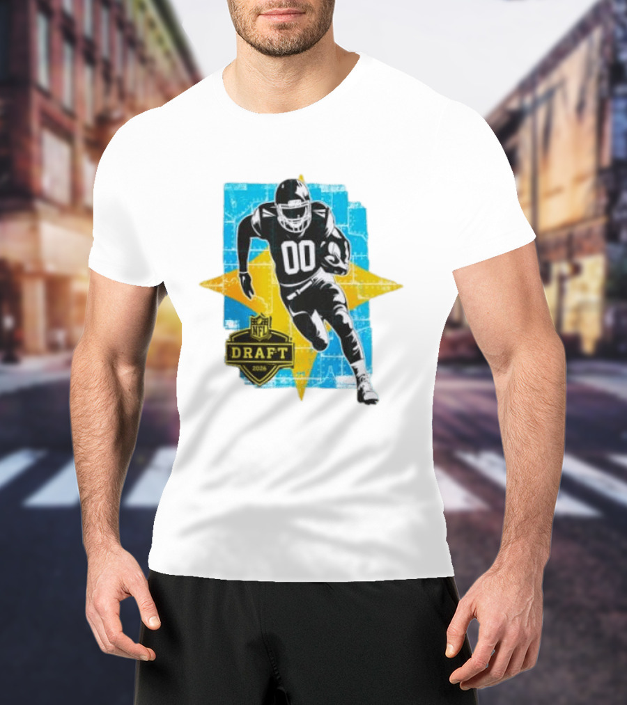 NFL Draft 2026 Football Player Jersey Number 00 T-Shirt