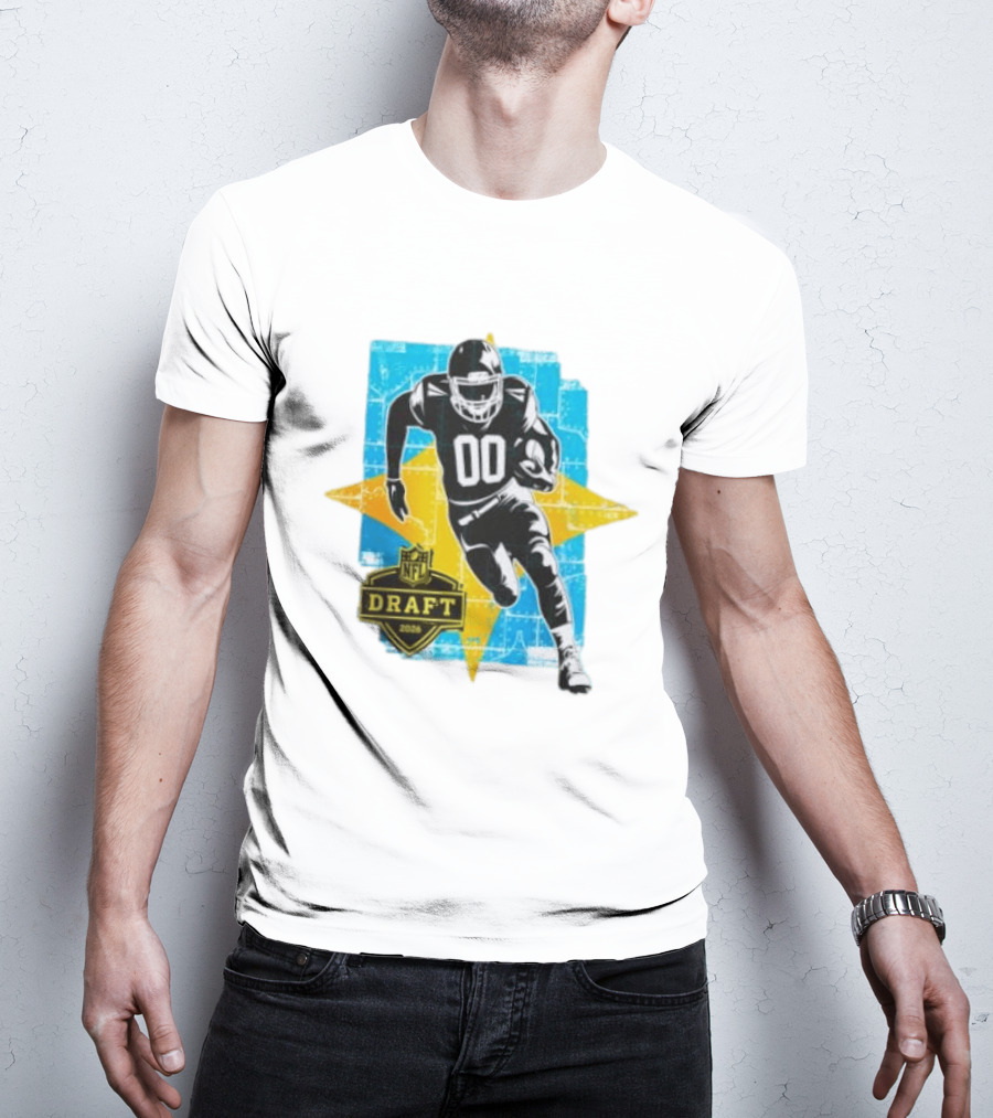 NFL Draft 2026 Football Player Jersey Number 00 T-Shirt