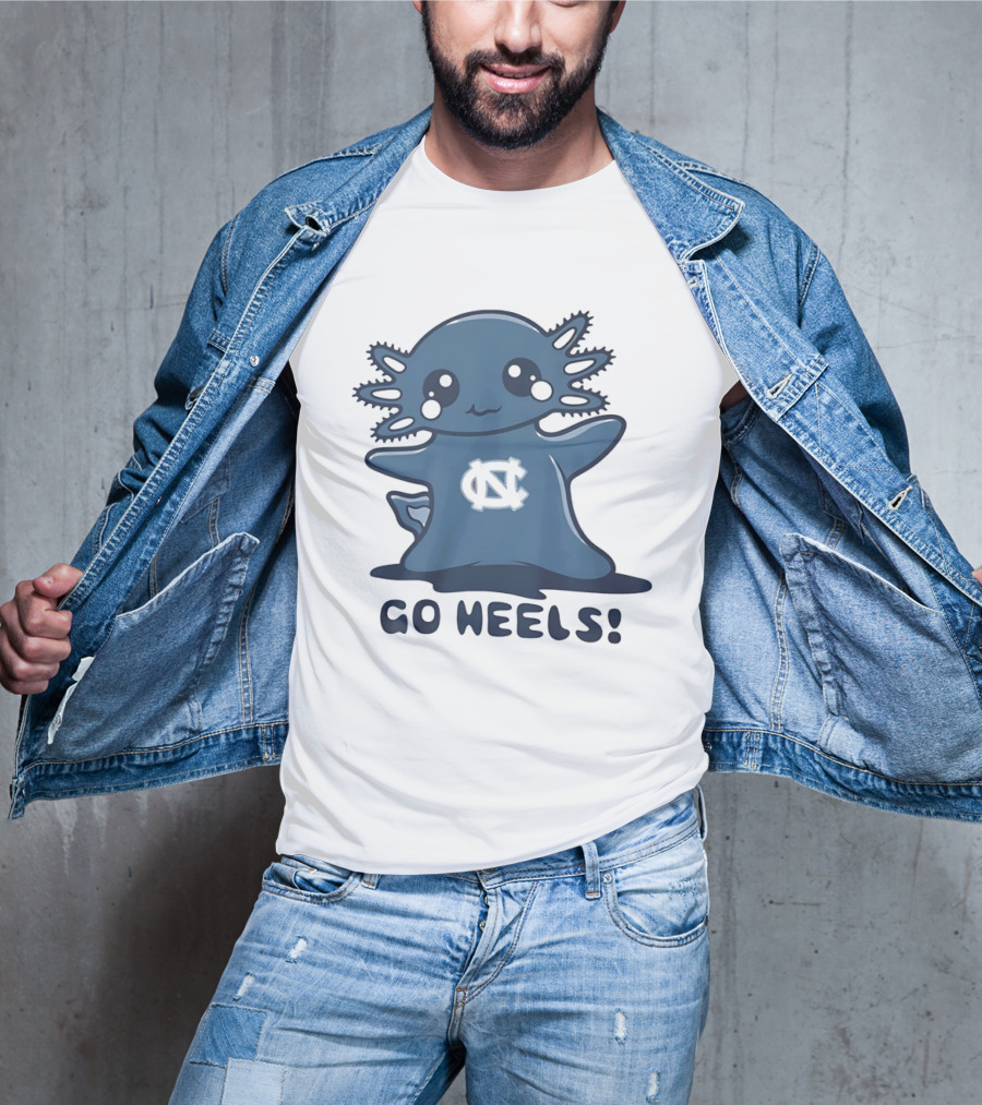 North Carolina Tar Heels Axolotl Go Heels T-Shirt