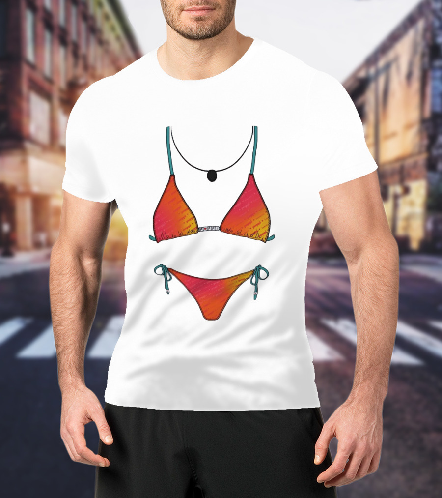 Poppi Bikini Swimsuit Colorful Summer Beachwear T-Shirt