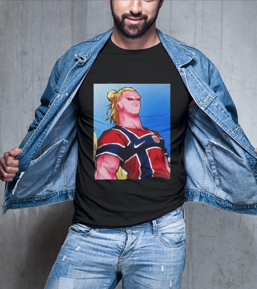 Erling Haaland Majin Buu Norway Dragon Ball Fusion T-Shirt