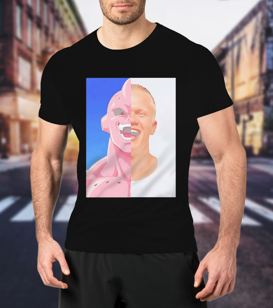 Erling Haaland Majin Buu Face Swap T-Shirt