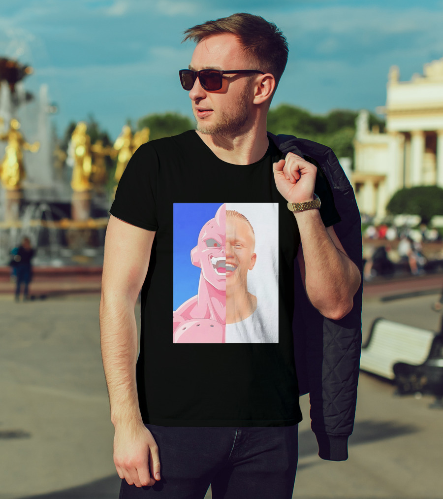 Erling Haaland Majin Buu Face Swap T-Shirt