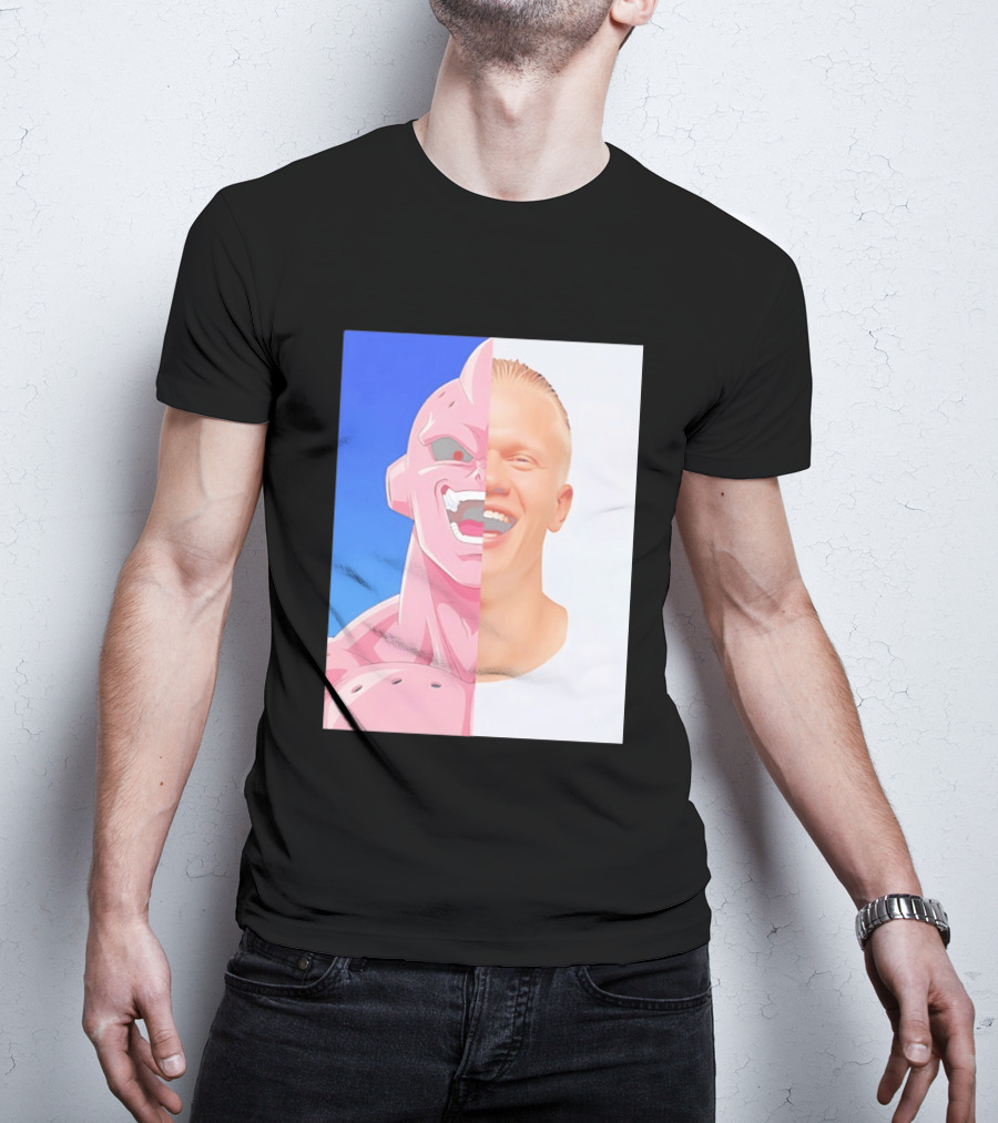 Erling Haaland Majin Buu Face Swap T-Shirt