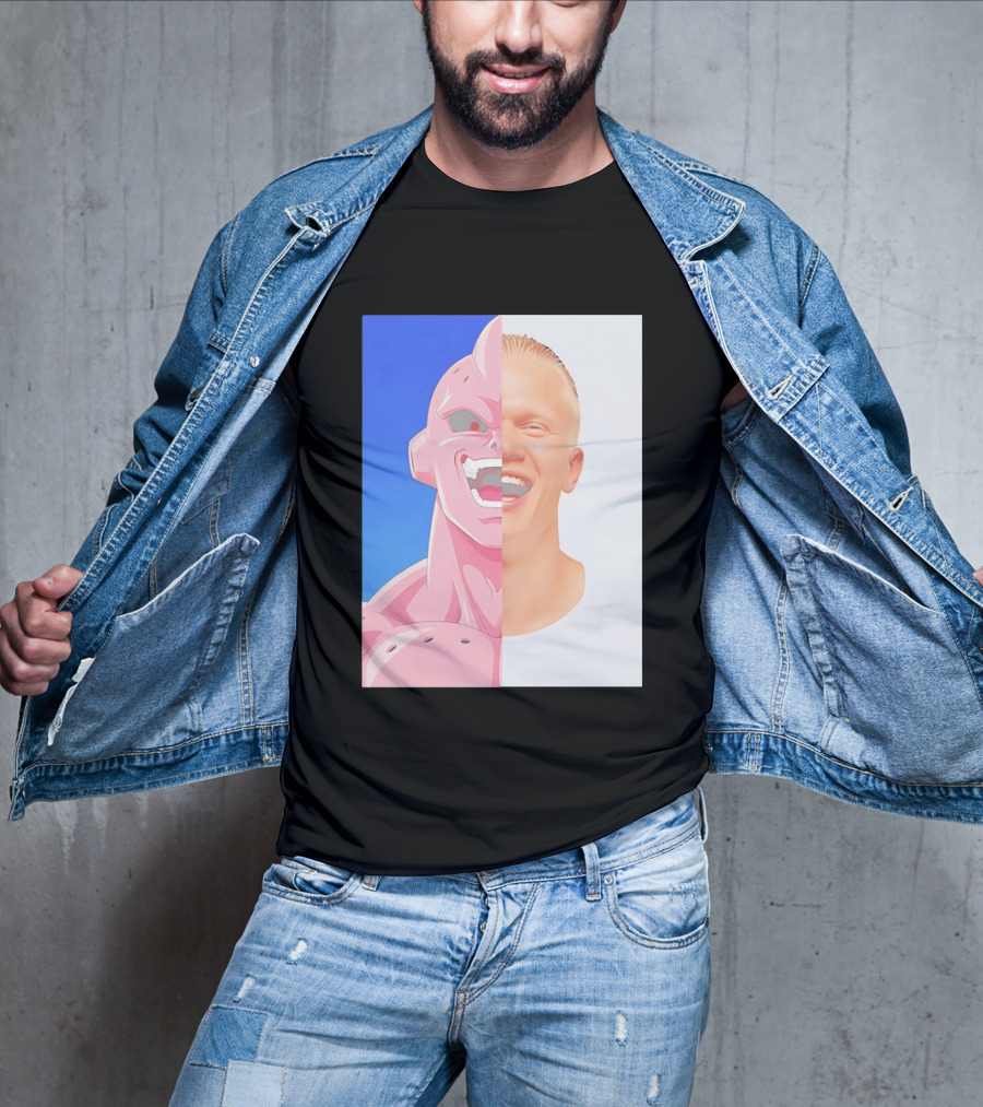 Erling Haaland Majin Buu Face Swap T-Shirt