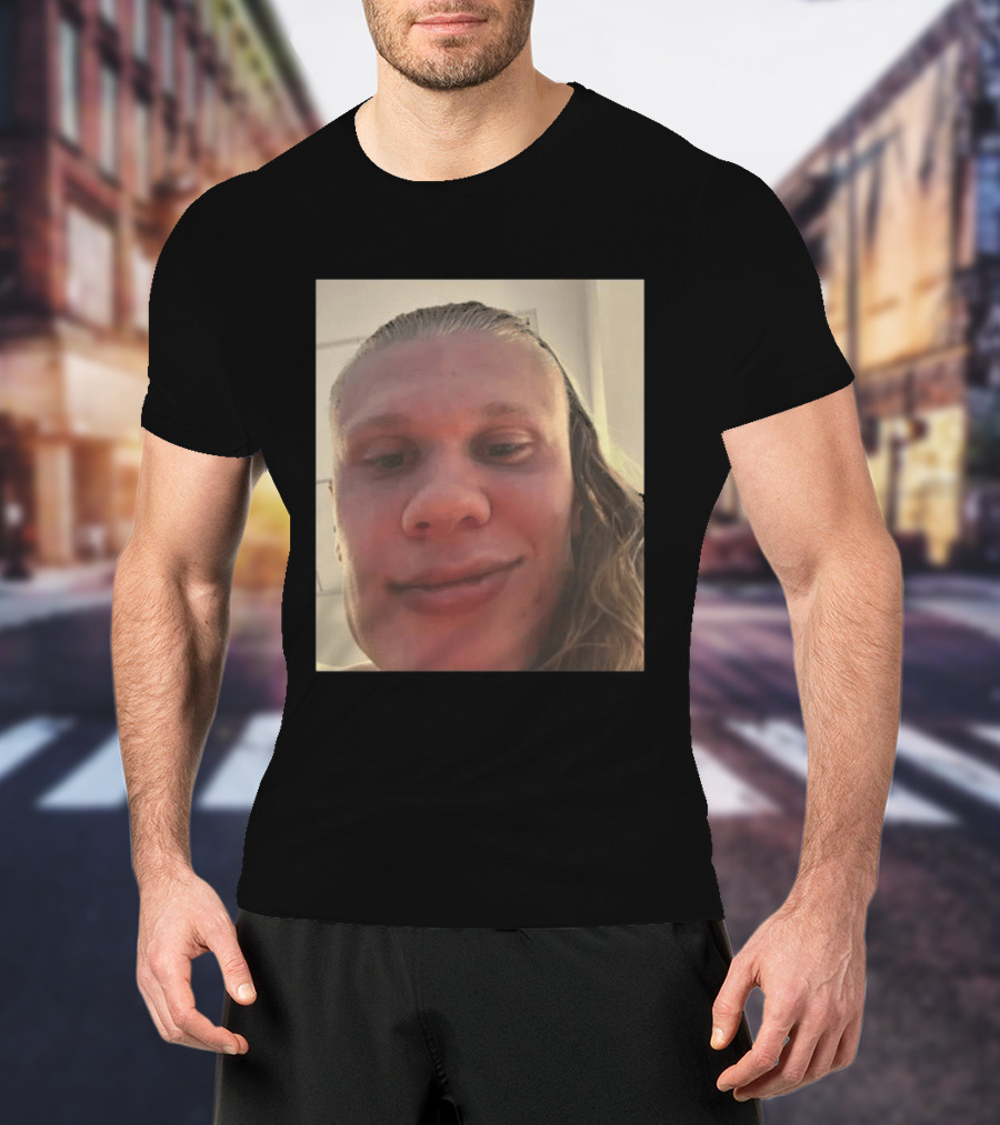 Erling Haaland S Face Close Up T-Shirt