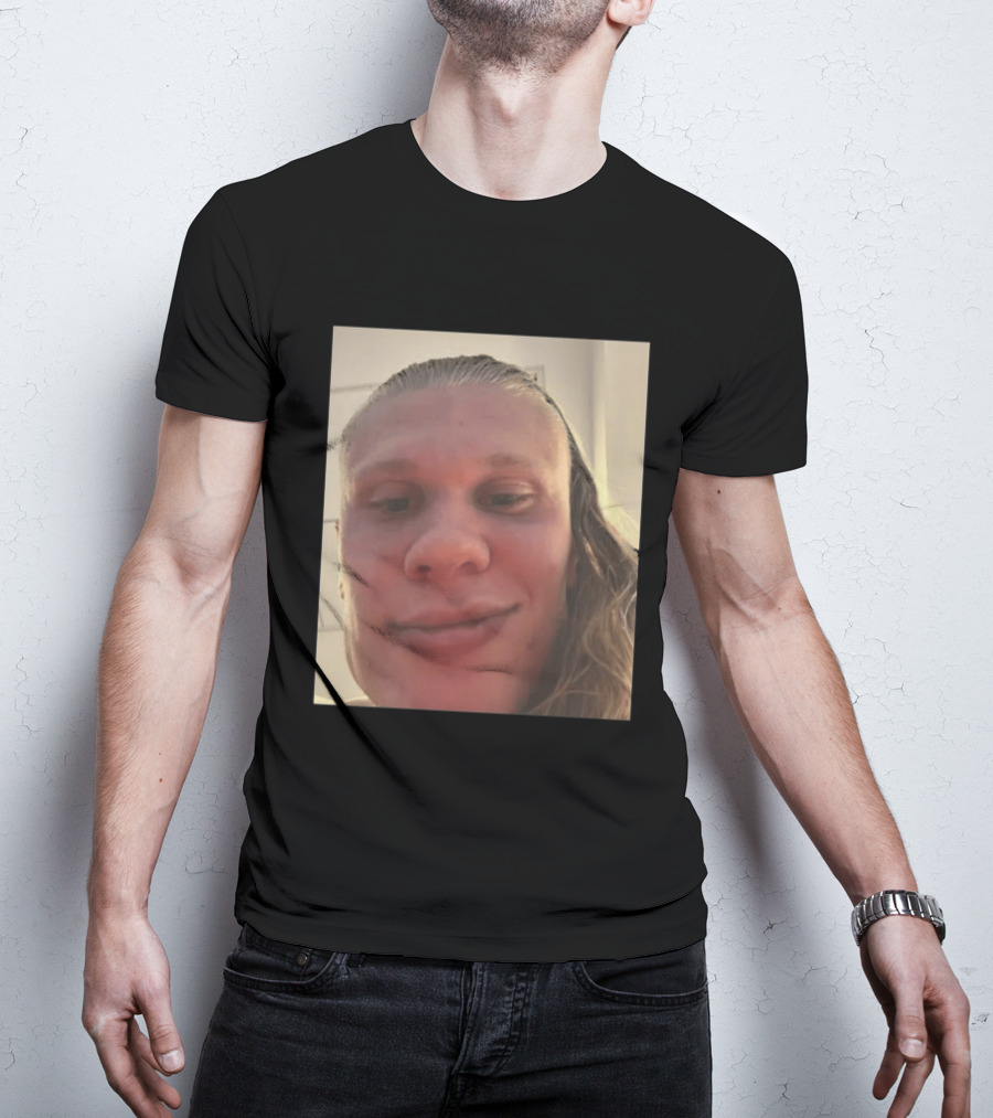 Erling Haaland S Face Close Up T-Shirt