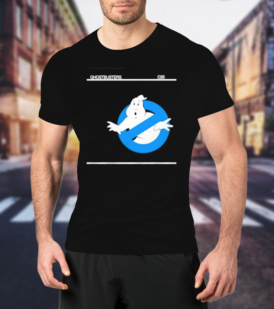 Ghostbusters 80s Movie Classic Blue Ghost Icon GB T-Shirt