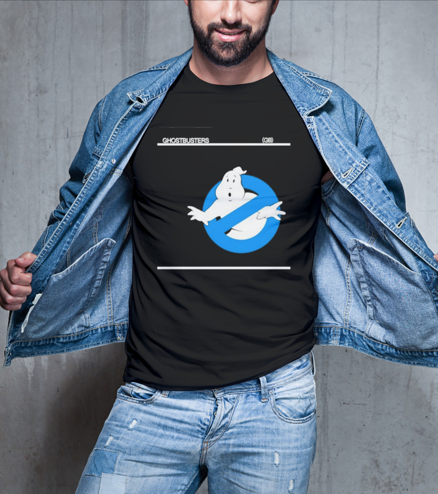 Ghostbusters 80s Movie Classic Blue Ghost Icon GB T-Shirt