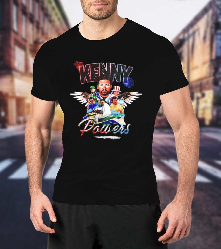 Kenny Powers Danny McBride Eastbound And Down Winged Motif T-Shirt