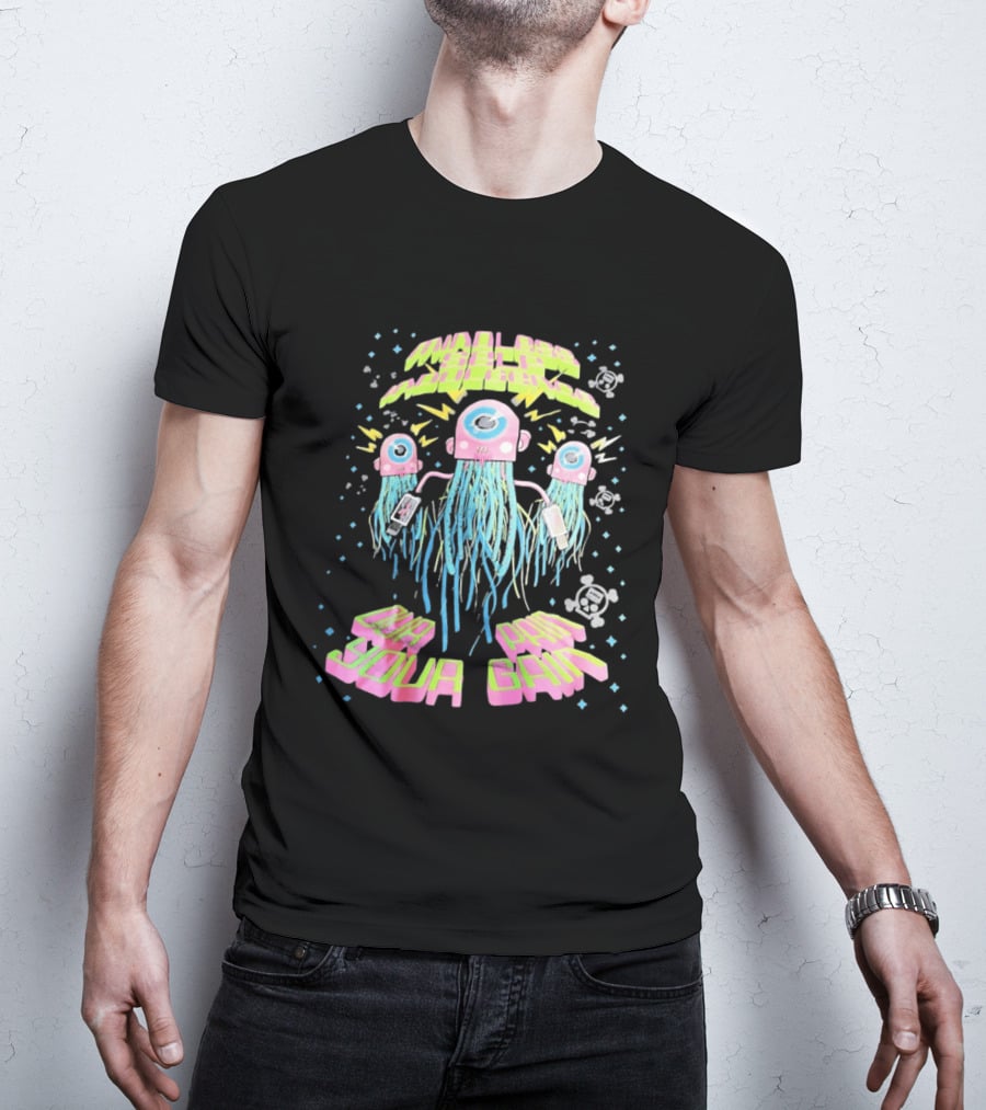 Mindless Self Indulgence Our Pain Your Gain Neon Alien Robots T-Shirt