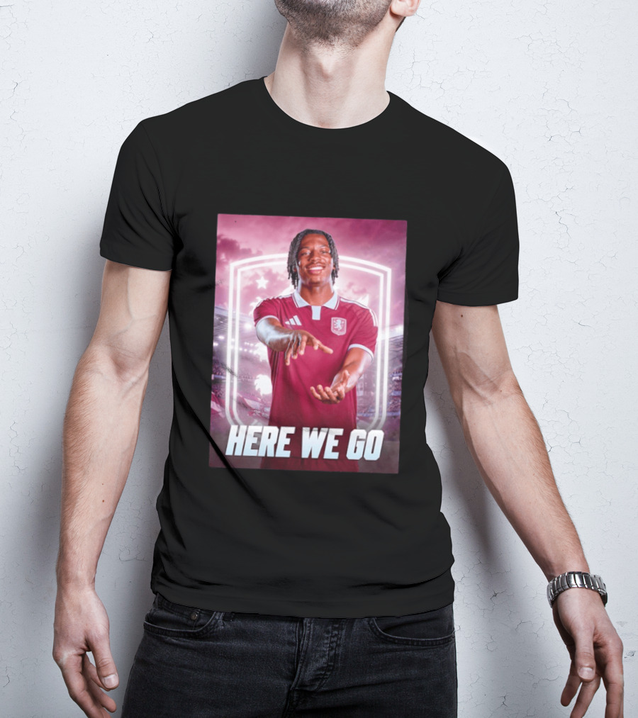 Jaden Philogene Here We Go Aston Villa Soccer Star Enthusiasm T-Shirt