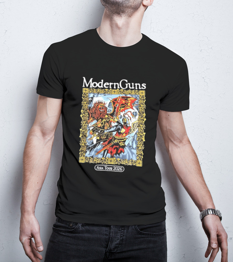 Modern Guns Asia Tour 2026 Warrior Art Manila Easter Event Calendar T-Shirt