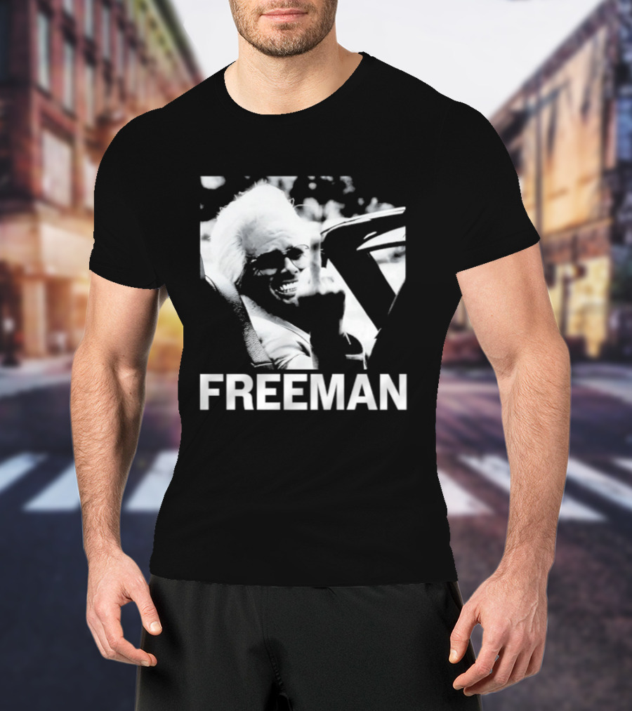 Morgan Freeman Middle Finger Actor Celebrity FREEMAN T-Shirt