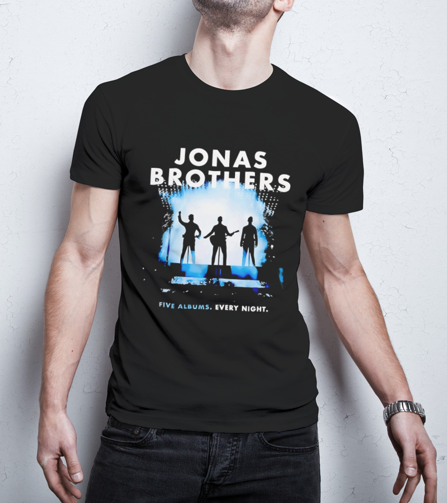 Jonas Brothers Five Albums Every Night Tour T-Shirt