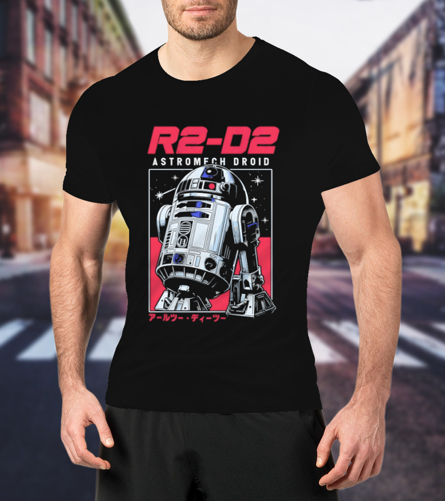 R2 D2 Astromech Droid Star Wars Sci Fi Robot T-Shirt