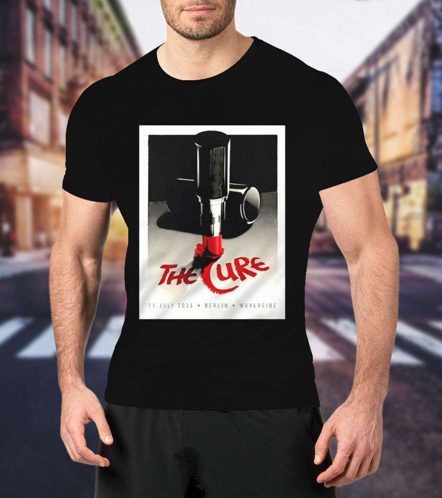 The Cure Berlin Concert 11 July 2026 Wuhlheide Lipstick T-Shirt