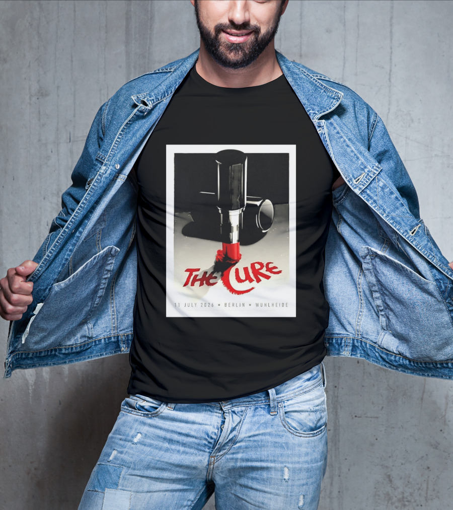 The Cure Berlin Concert 11 July 2026 Wuhlheide Lipstick T-Shirt