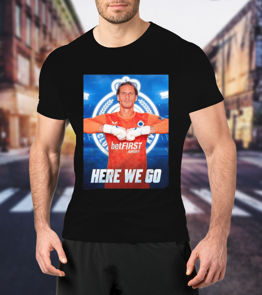 Simon Mignolet Club Brugge KV BetFIRST Sport Here We Go T-Shirt