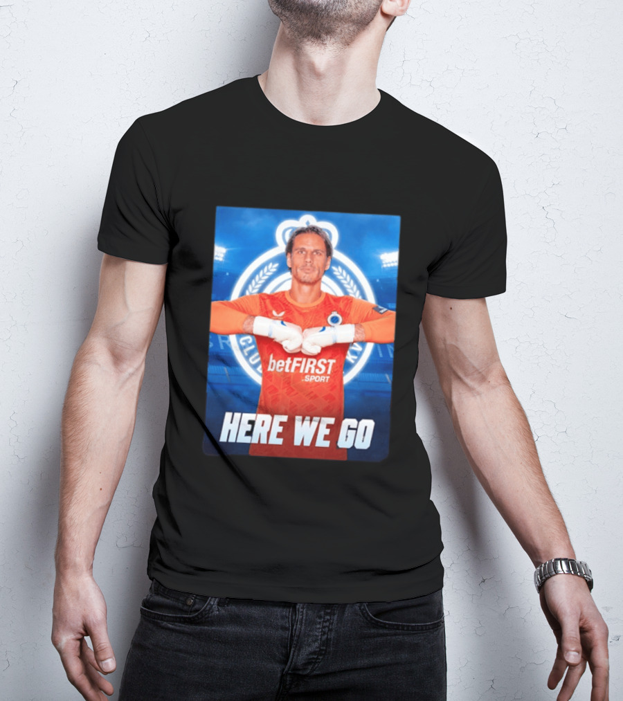 Simon Mignolet Club Brugge KV BetFIRST Sport Here We Go T-Shirt