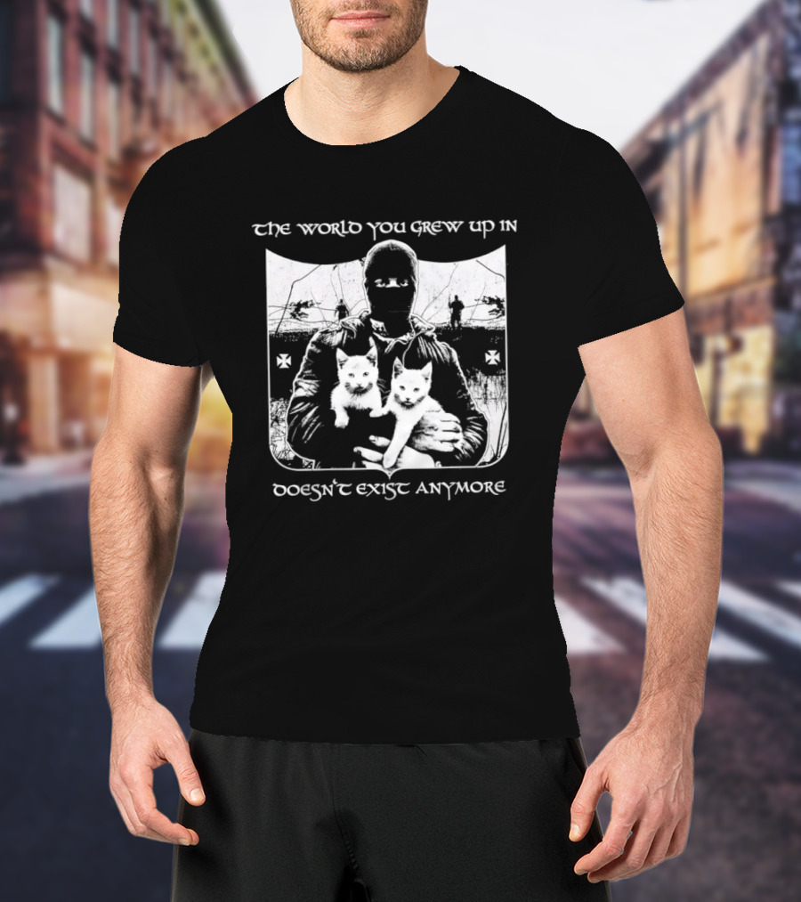 The World You Grew Up In Doesn't Exist Anymore Cats Image T-Shirt