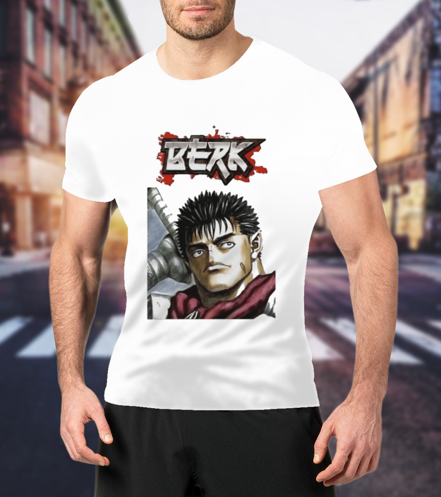 Berk Berserk Manga Guts Style Warrior T-Shirt