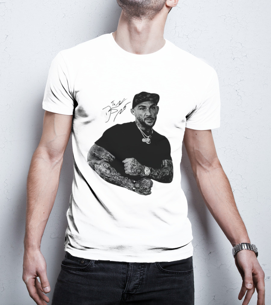 Dustin Poirier The Diamond UFC Tattooed Fighter Black Cap T-Shirt