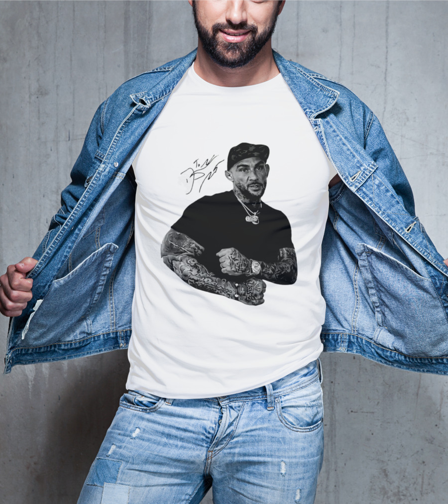 Dustin Poirier The Diamond UFC Tattooed Fighter Black Cap T-Shirt