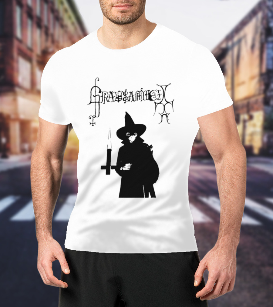 Gravsaamuel Witch Iconic Gothic Anime Dark Aesthetic T-Shirt
