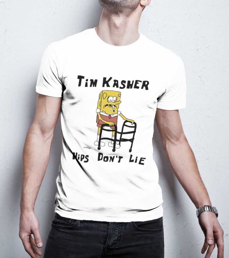 Tim Kasher Sponge SquarePants Cigarette Walker Hips Don't Lie T-Shirt