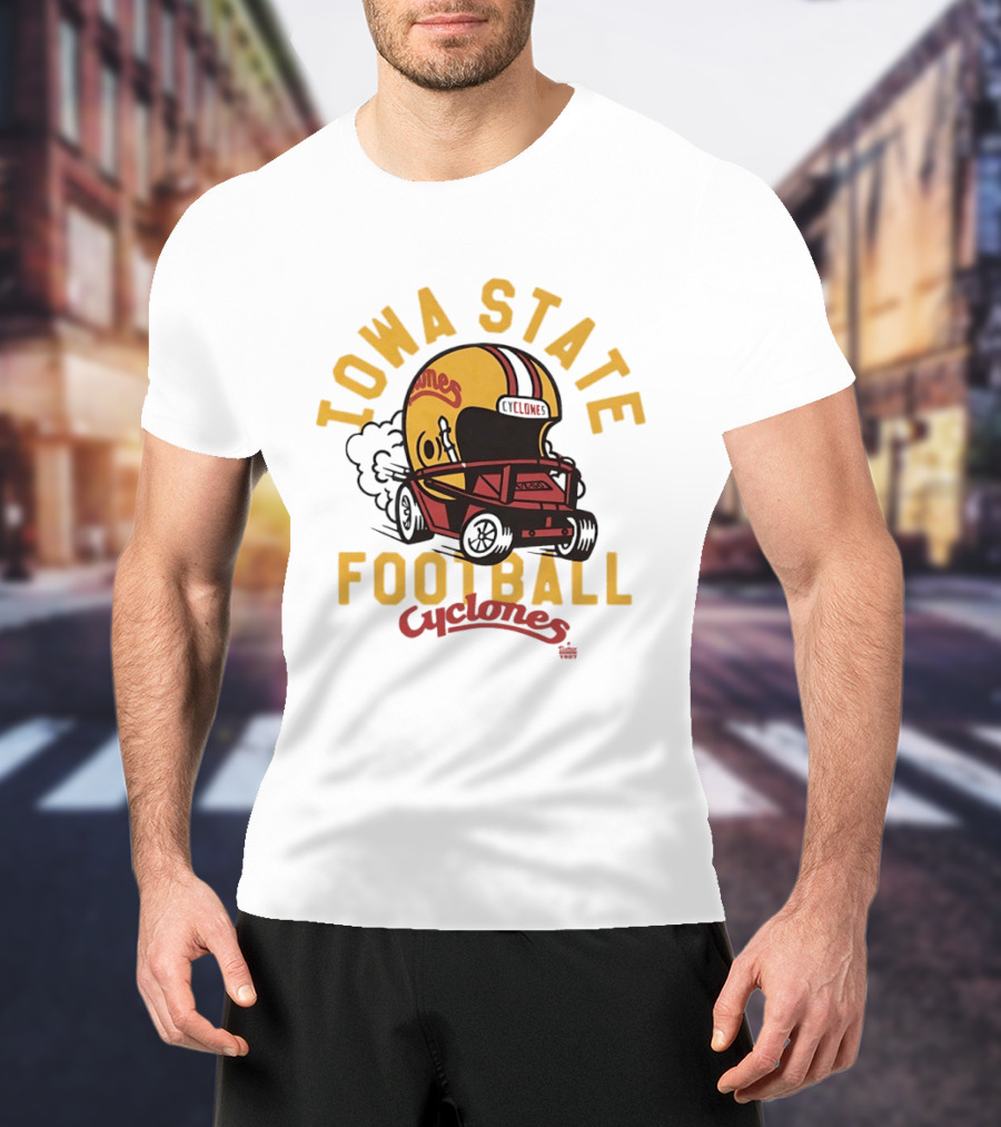 Iowa State Cyclones Helmet Football Team Fan Gear T-Shirt