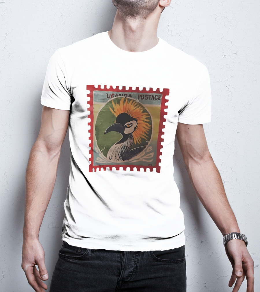 Uganda Postage Stamp Grey Crowned Crane T-Shirt