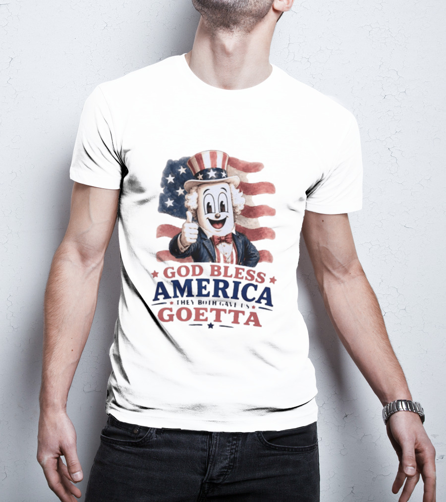 Uncle Sam Thumbs Up God Bless America Goetta Patriotic T-Shirt