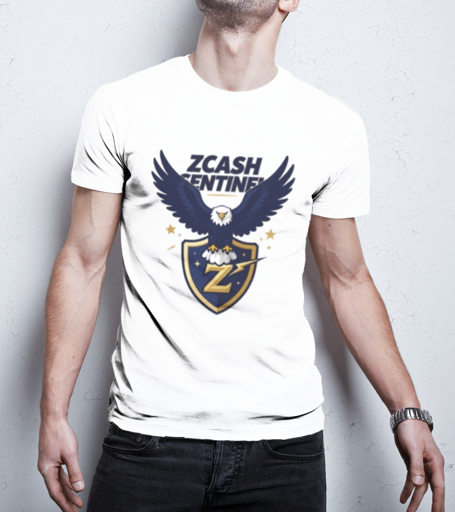 Zcash Sentinel Eagle Shield Cryptocurrency Z T-Shirt