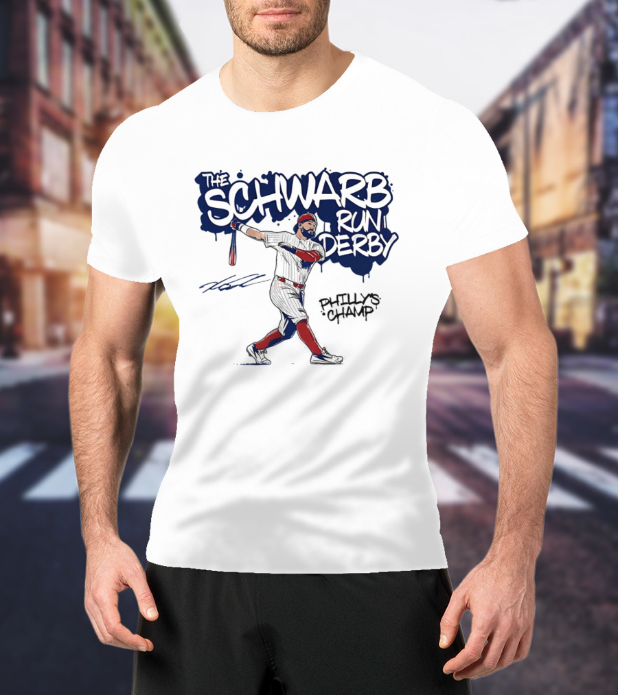 The Schwarb Run Derby Philly's Champ Baseball T-Shirt