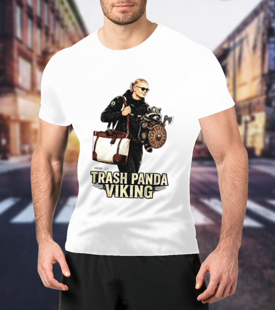 Trash Panda Viking Erling Haaland Football Norway Fans T-Shirt