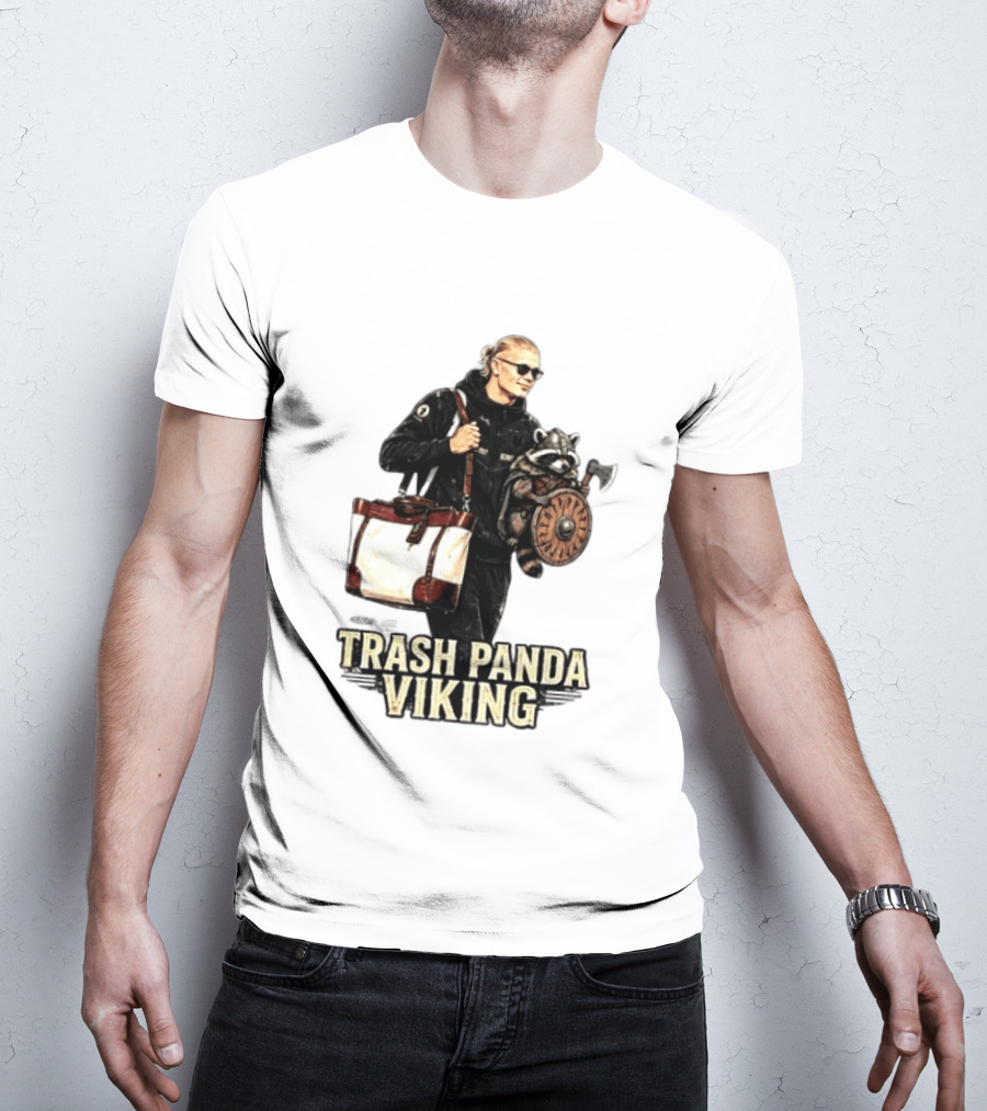 Trash Panda Viking Erling Haaland Football Norway Fans T-Shirt