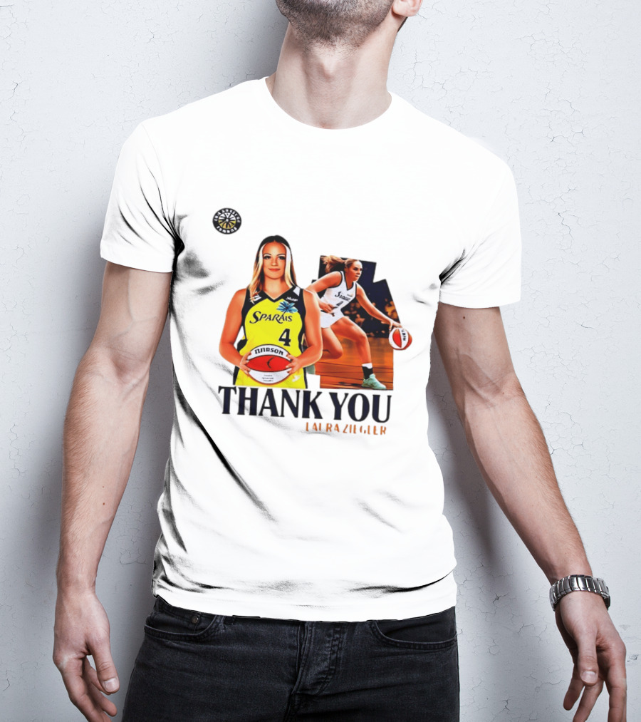 Sparais Laura Ziegler Thank You Basketball #4 Sports T-Shirt