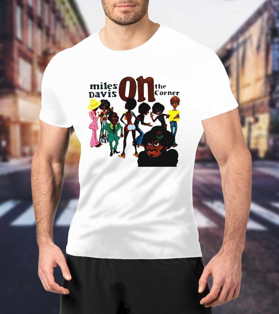 Miles Davis On The Corner Album Characters T-Shirt