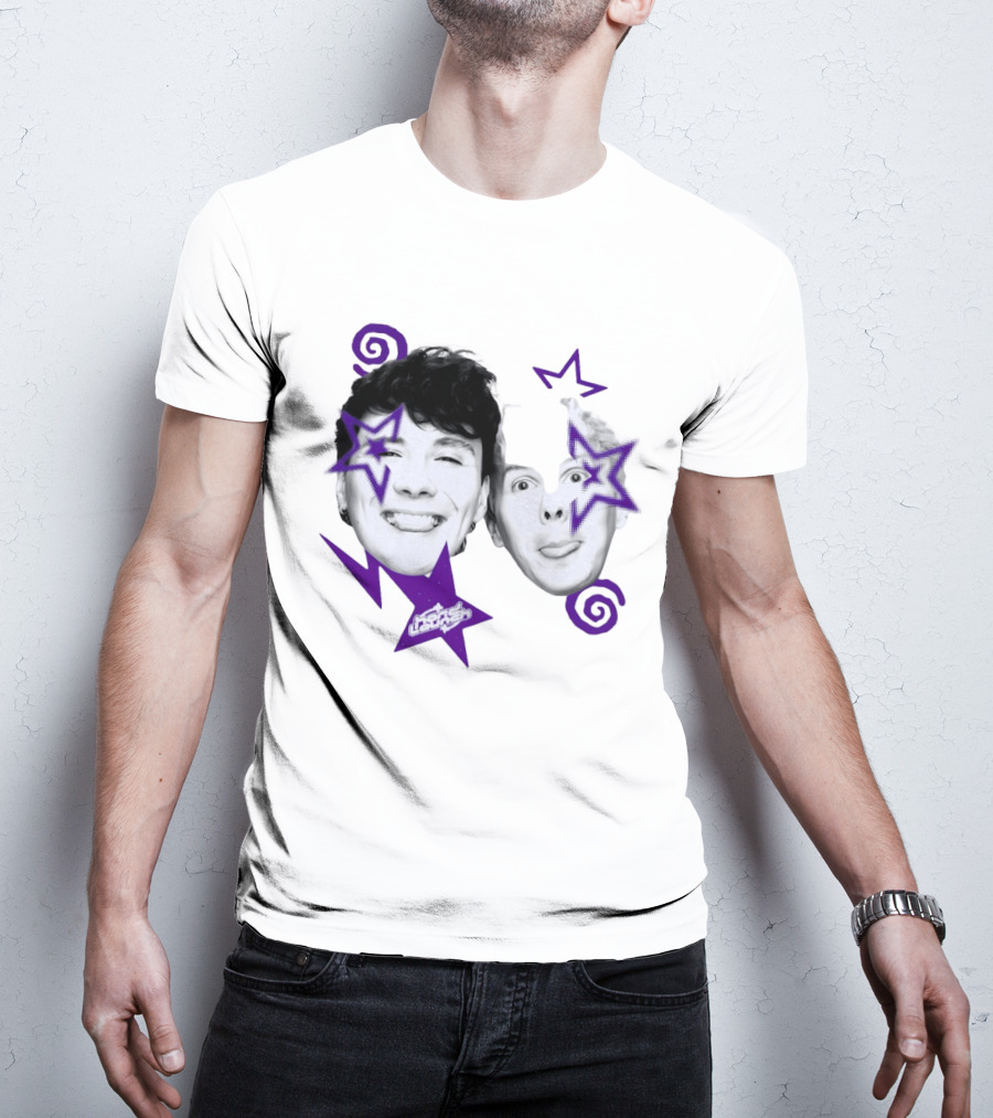 Hard Launch Firstpinof Iconic Faces With Purple Aesthetic Swirls And Stars T-Shirt