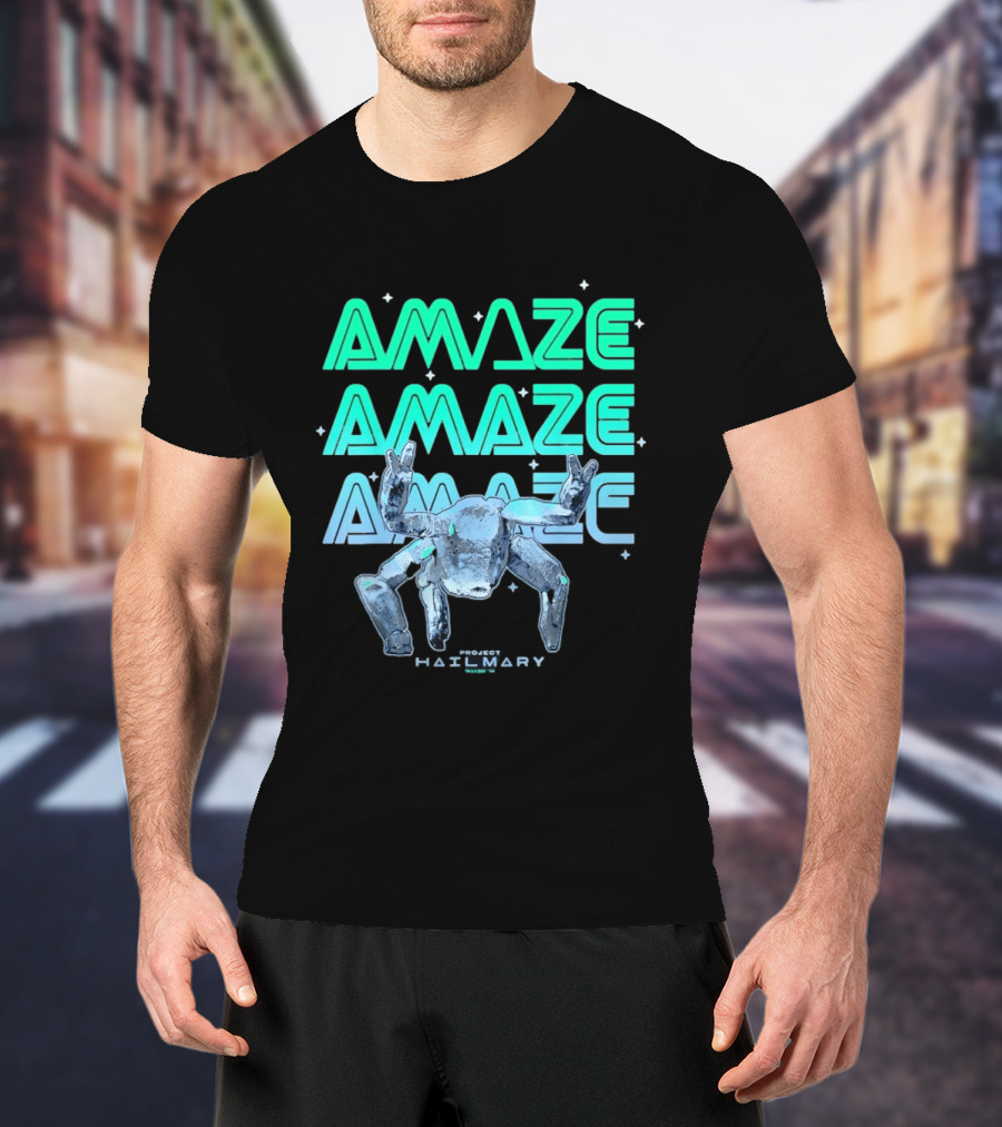 Amaze Project Hail Mary Robot T-Shirt