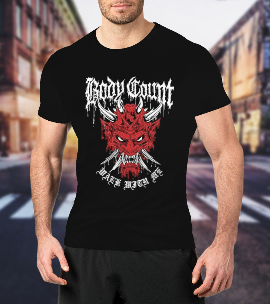 Body Count Work With Me Devil Red Demon Face T-Shirt