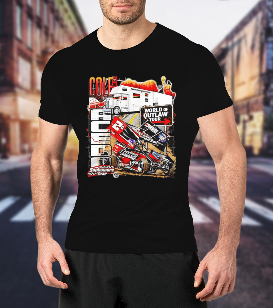 Cole Macedo World Of Outlaw Tour 2C Racing Sophomore Year T-Shirt
