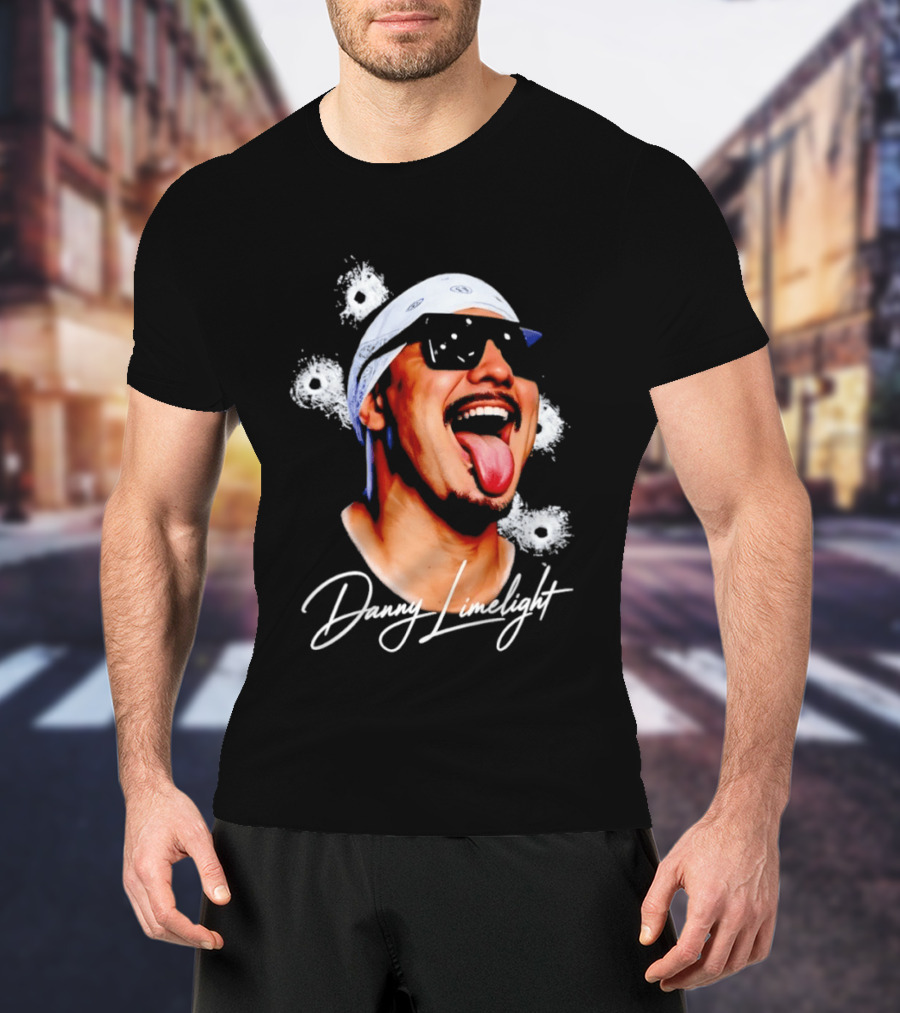 Danny Limelight Swag Bullet Holes Bandana Tattoo T-Shirt
