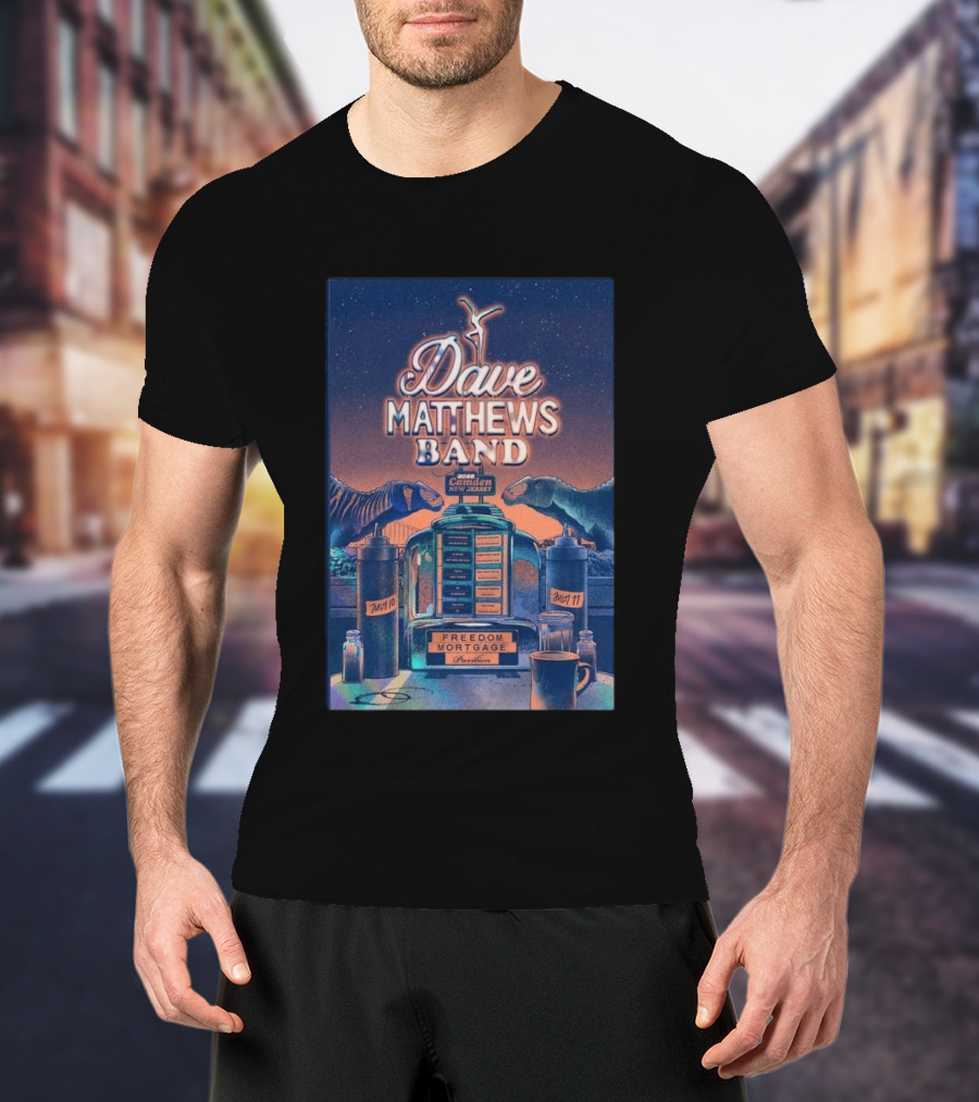 Dave Matthews Band Camden New Jersey July 10 And 11 2026 Freedom Mortgage Pavilion T-Shirt