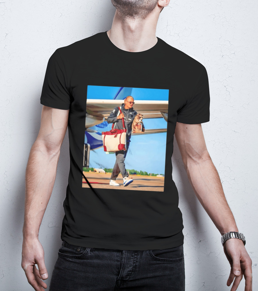 Erling Haaland Returns To Norway With Taxidermy Whiskey Raccoon T-Shirt